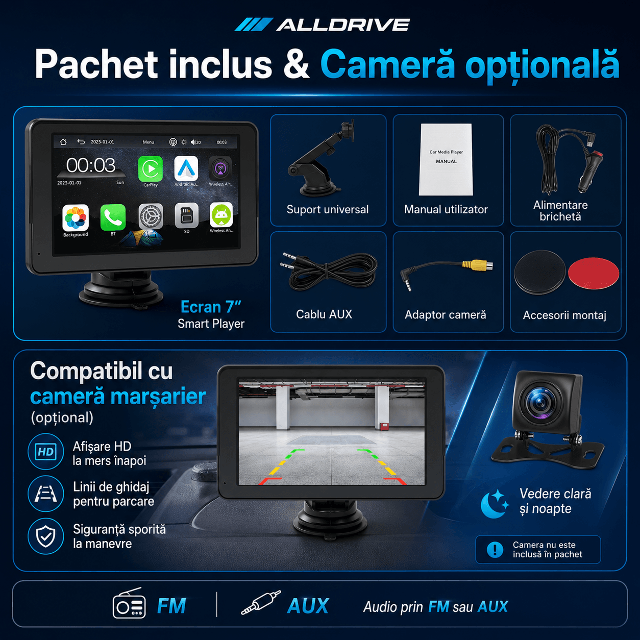 Ecran multimedia portabil ALLDRIVE Smart 7