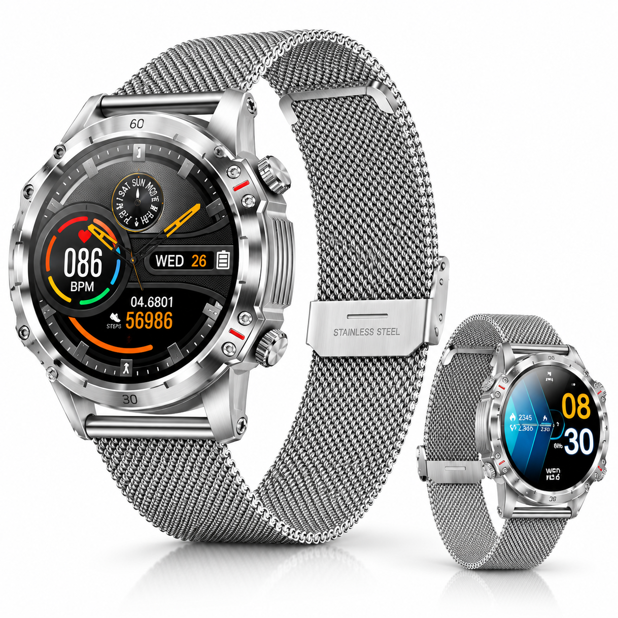 Ceas Smartwatch CF89, Ecran 1.3" IPS, Apeluri Bluetooth